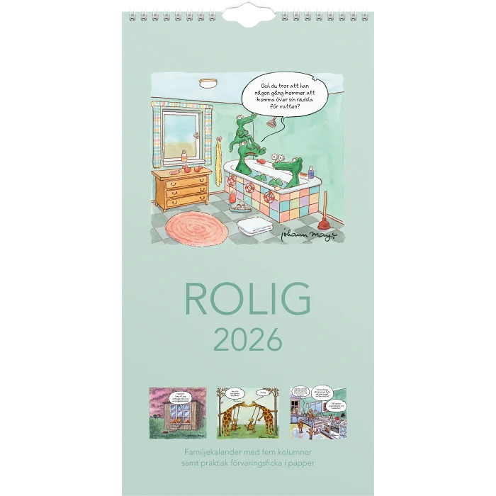 VäggKalender Familj Rolig 2026
