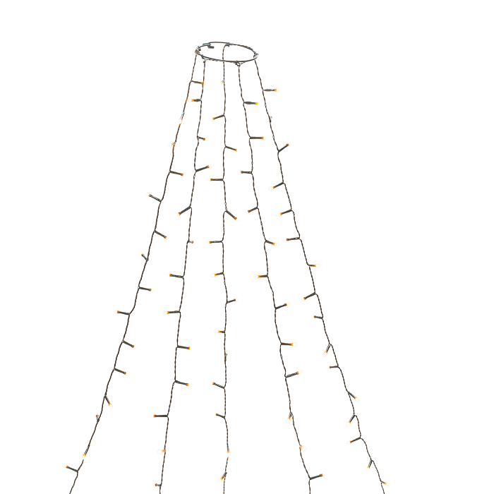 Julgransslinga 150LED Amber Konstsmide
