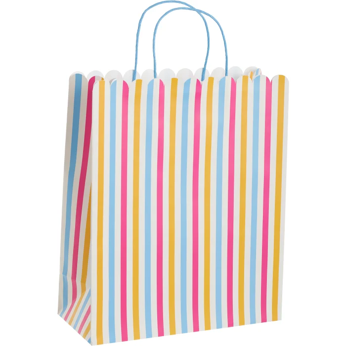 Presentpåse Randig 26x31 cm