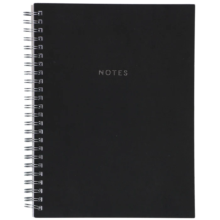 Spiralblock Note Svart A4