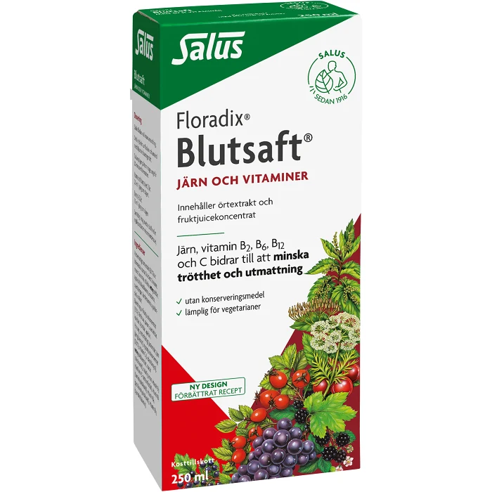 Kosttillskott Järn/Vitaminer Blutsaft Järn/vitaminer 250ml Floradix