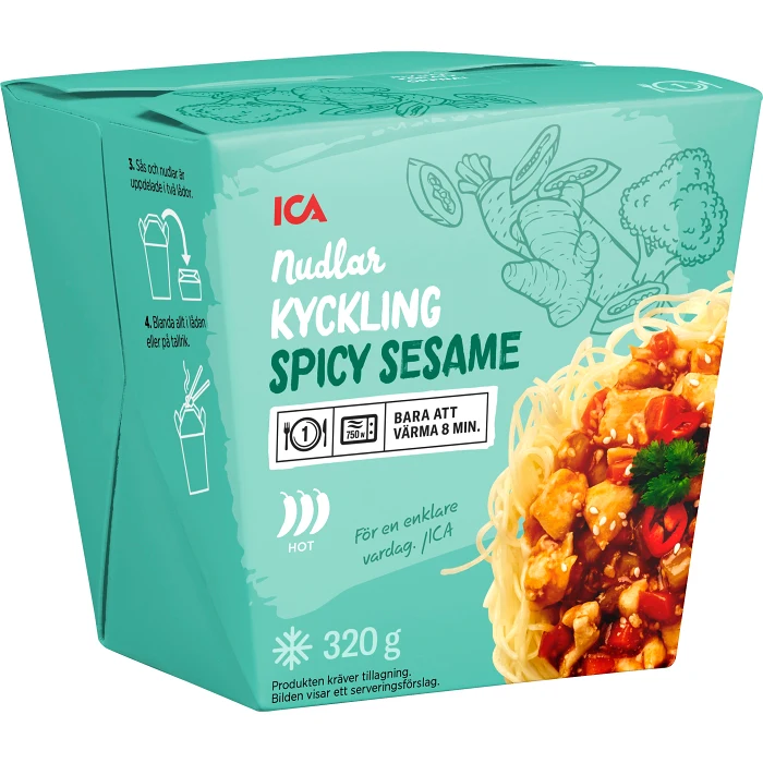 Wok Kyckling spicy sesame Fryst 320g ICA