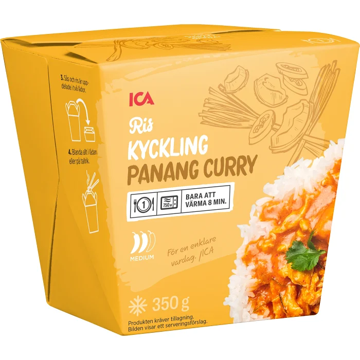 Wok Kyckling panang curry Fryst 350g ICA