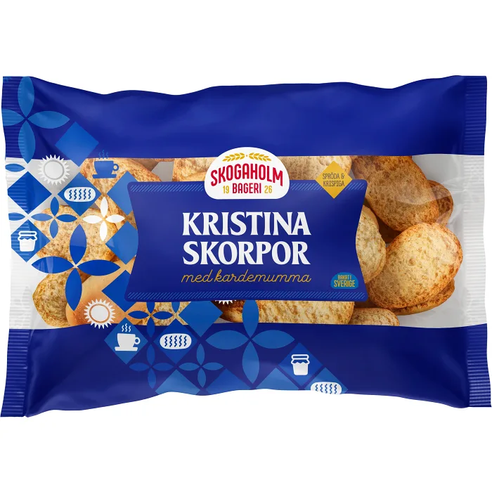 Kristina kardemummaskorpor 400g Skogaholms