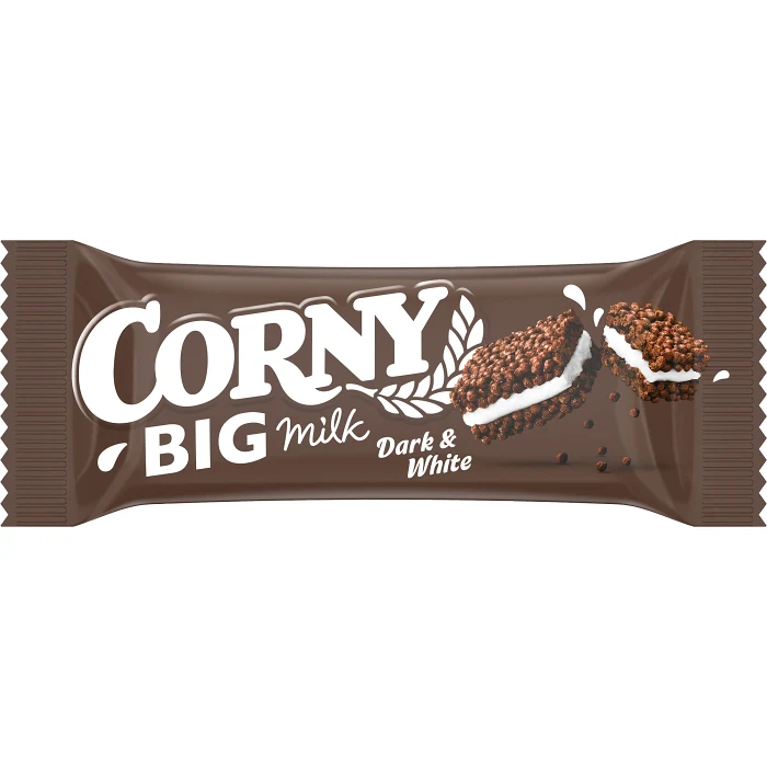 Bars Energi BIG Milk Dark&White 40g Corny