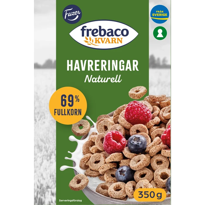 Havreringar Fullkorn 350g Frebaco
