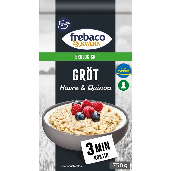 Gröt Havregryn & Quinoa Ekologisk 750g Frebaco