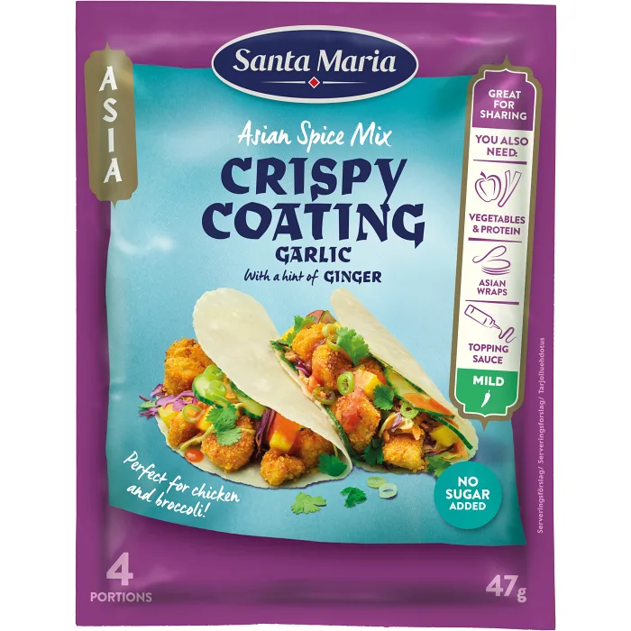 Crispy Coating Garlic Ginger 47g Santa Maria