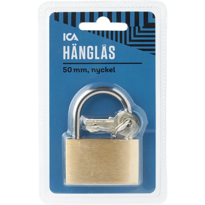 Hänglås 50mm med nyckel ICA