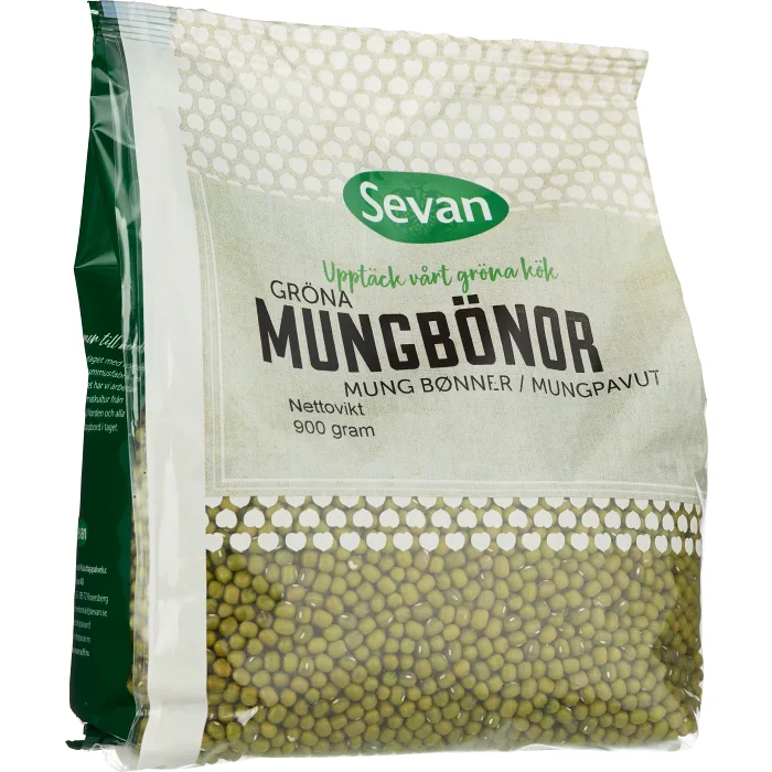 Mungbönor Gröna 900g Sevan