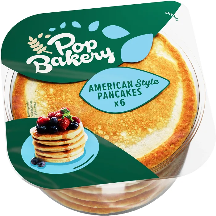 Pannkakor Amerikanska 6st 240g POP! Bakery