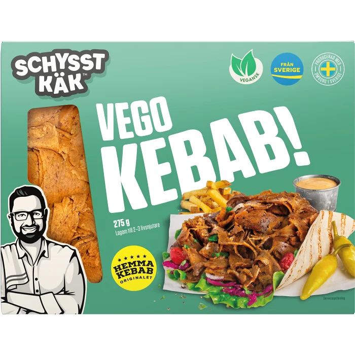 Vegokebab pannfärdig 275g Schysst käk