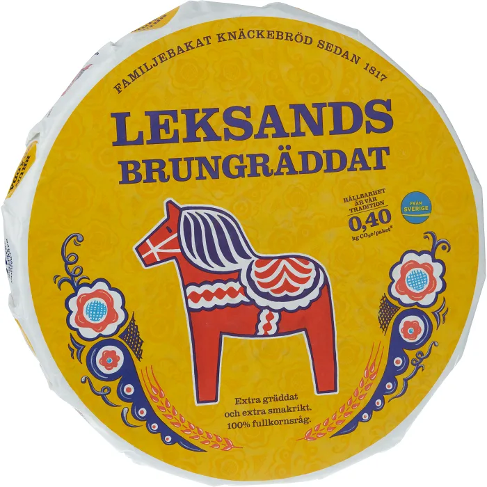 Brungräddat knäcke 830g Leksands Knäckebröd