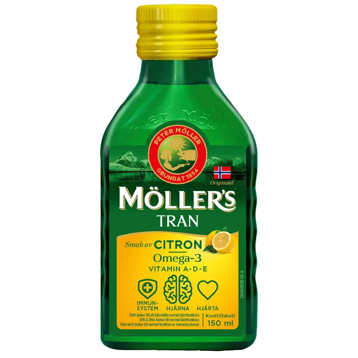 Kosttillskott Tran Citron 150ml Möllers