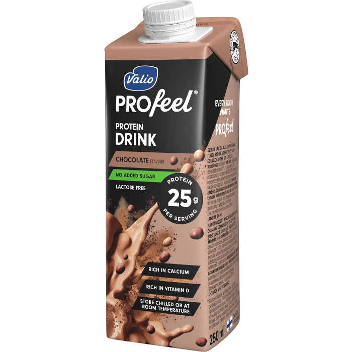 Protein Drinks PROfeel protein drink Chocolate 250ml Valio