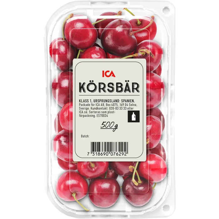 Körsbär 500g Klass 1 ICA