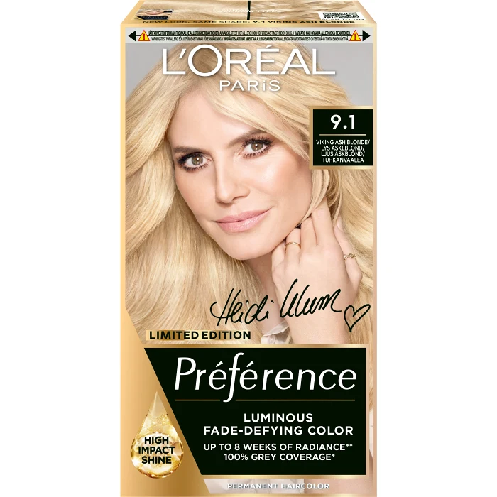 Hårfärg Viking Ash Blonde 9.1 1-p Préférence