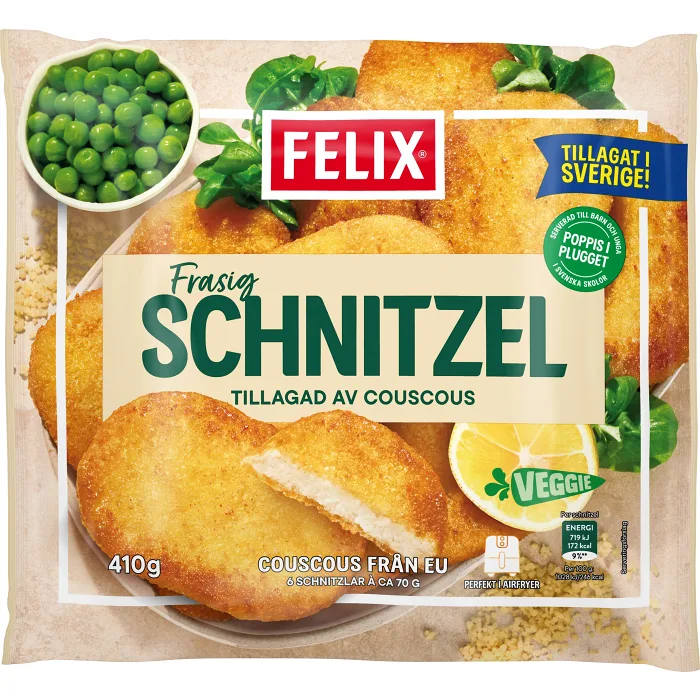 Växtbaserad Frasig Schnitzel 410g Felix