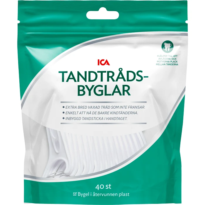 Tandtråd bred med bygel 40-p ICA