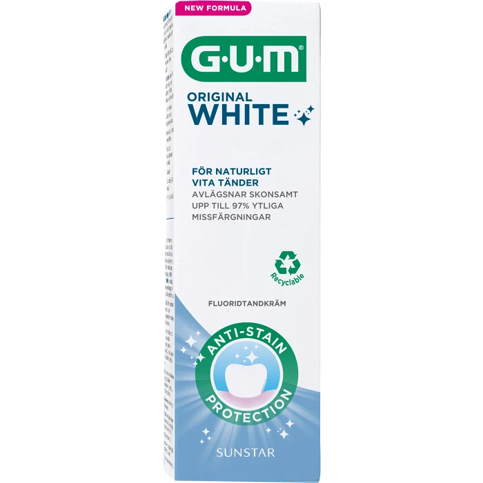 Tandkräm Original White 75ml GUM