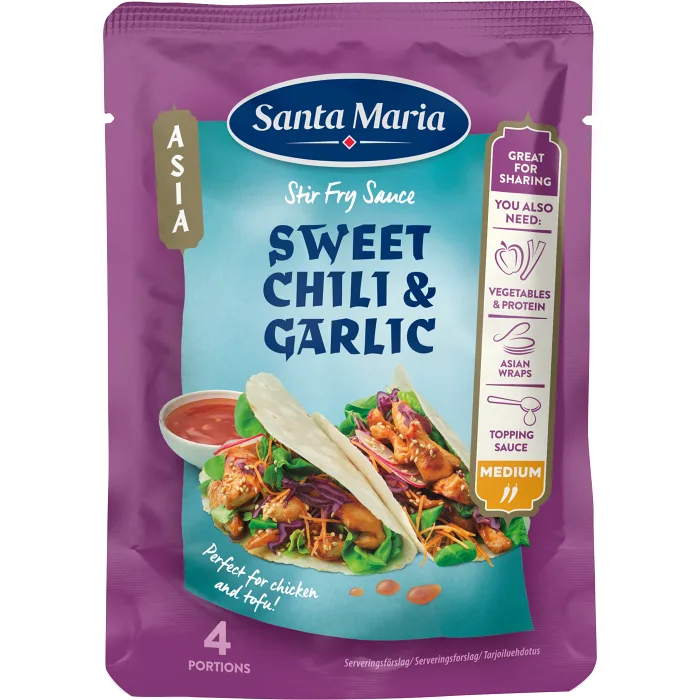 Stir Fry Sauce Sweet Chili Garlic 100g Santa Maria
