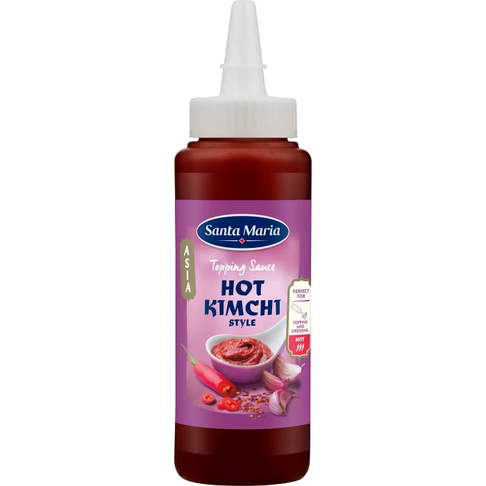 Topping Sauce Hot Kimchi Style 250ml Santa Maria