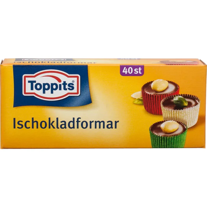 Ischokladformar 40st Toppits