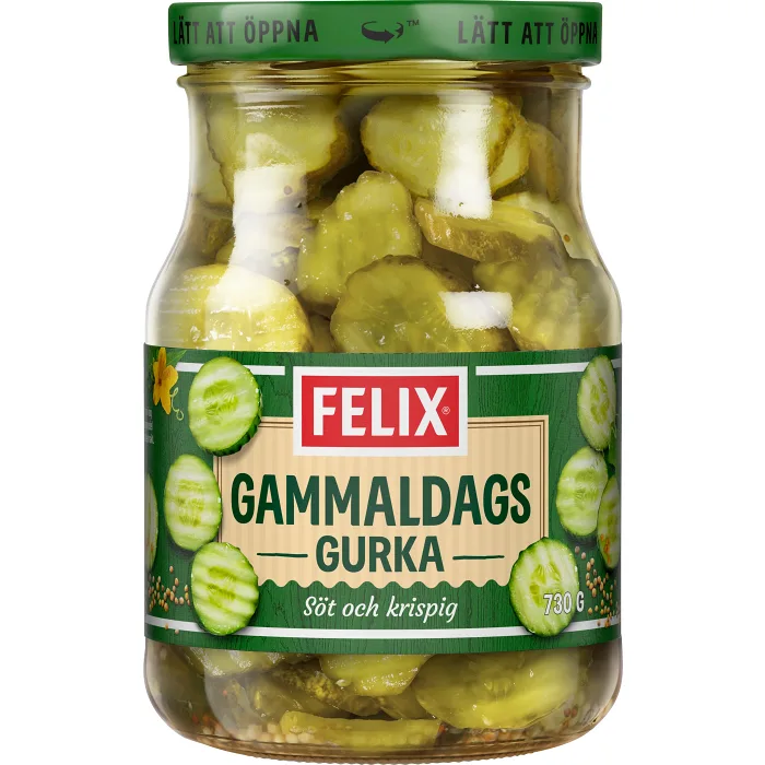 Gammaldags Bordsgurka 730g Felix