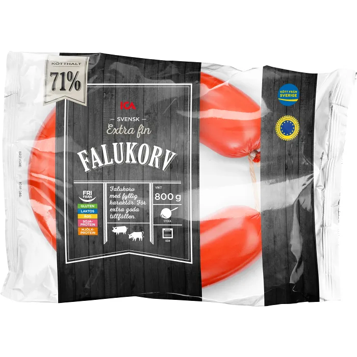 Falukorv Extra fin 71% kötthalt 800g ICA
