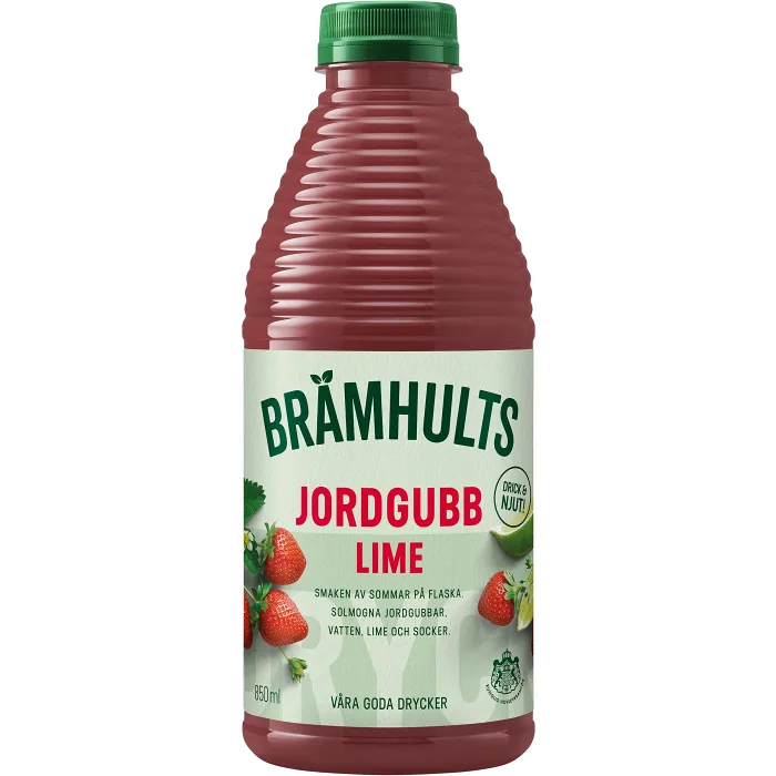 Juice Jordgubb Lime 850ml Brämhults
