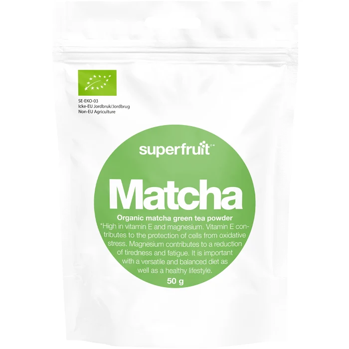 Matchapulver Organic Ekologisk 50g Superfruit Foods