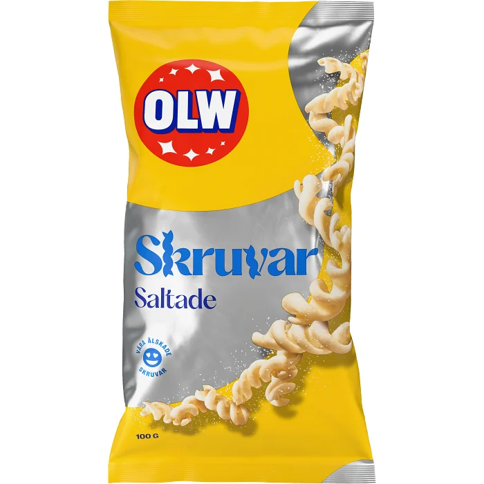 Skruvar Lättsaltade 100g OLW