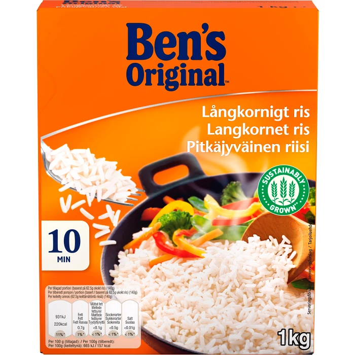 Ris Långkornigt 1kg Ben´s Original