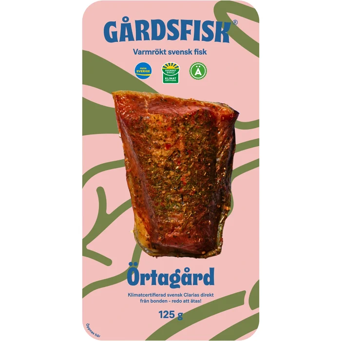 Clarias Färsk Varmrökt Örtagård 125g Gårdsfisk