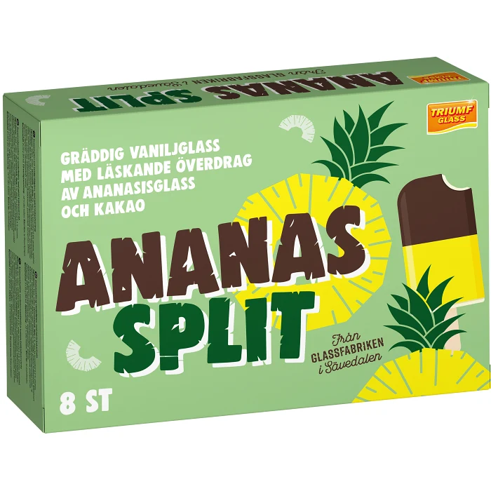Glasspinne Ananas Split 8-p Triumf Glass
