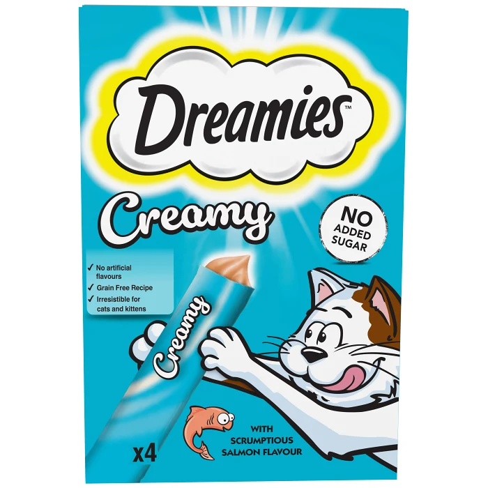 Kattgodis Creamy Salmon 4p Dreamies