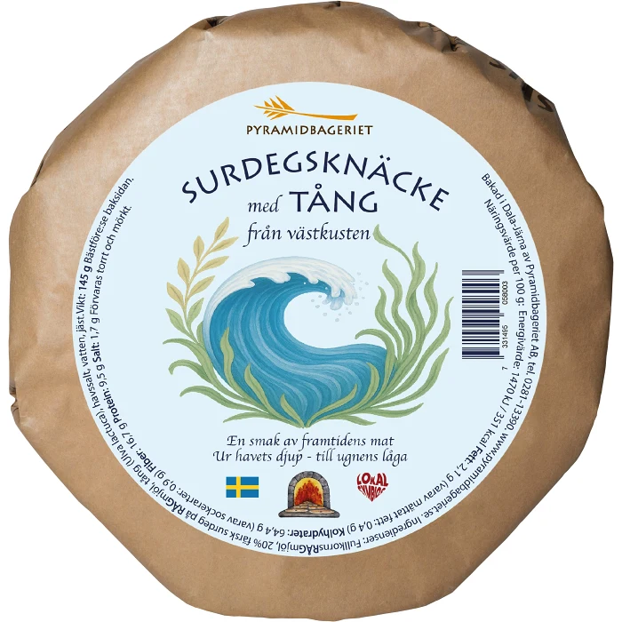 Surdegsknäcke med tång 150g Pyramidbageriet