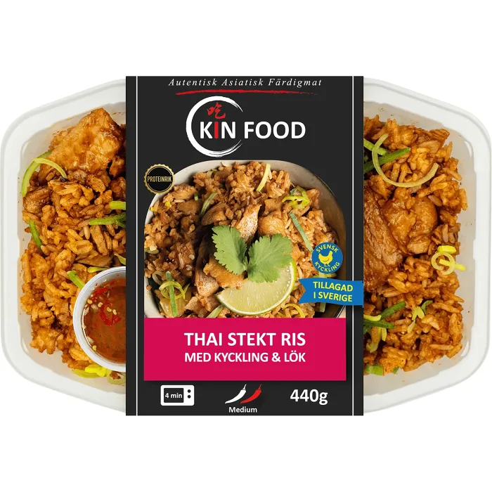 Färdigmat Thai stekt Ris med Kyckling 440g Kin Food