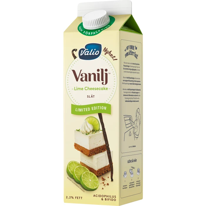 Yoghurt Lime Cheesecake 2,2% 1000g Valio