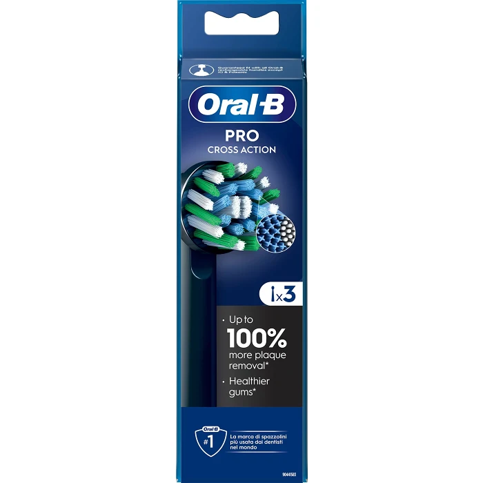 Tandborstrefill Cross Action Svart 3p Oral-B