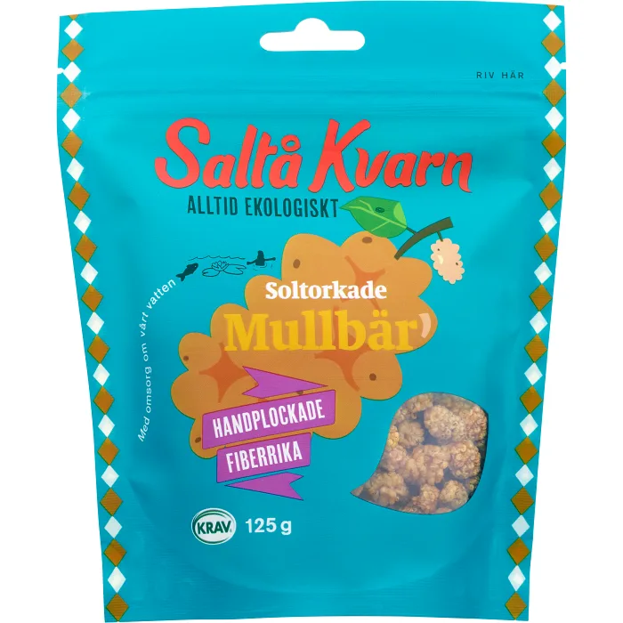 Mullbär Soltorkade 125g KRAV Saltå Kvarn