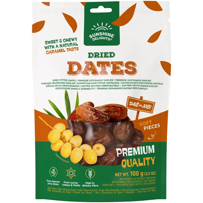 Torkade dadlar 100g Sunshine Delights