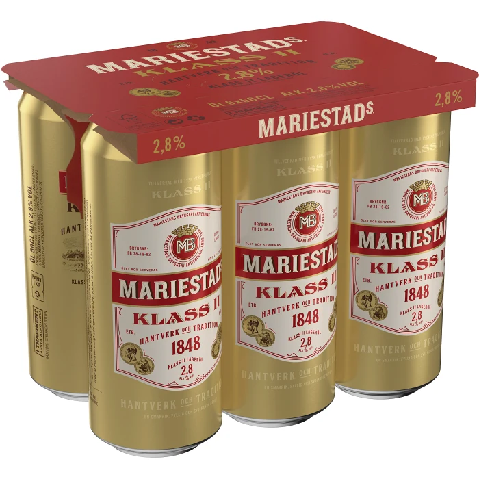 Öl 2,8% 50cl 6-p Mariestads