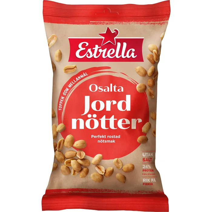 Jordnötter Osaltade 250g Estrella