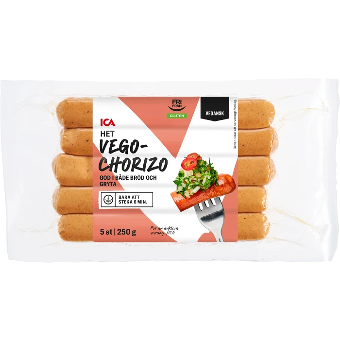 Vegokorv chorizo 250g ICA