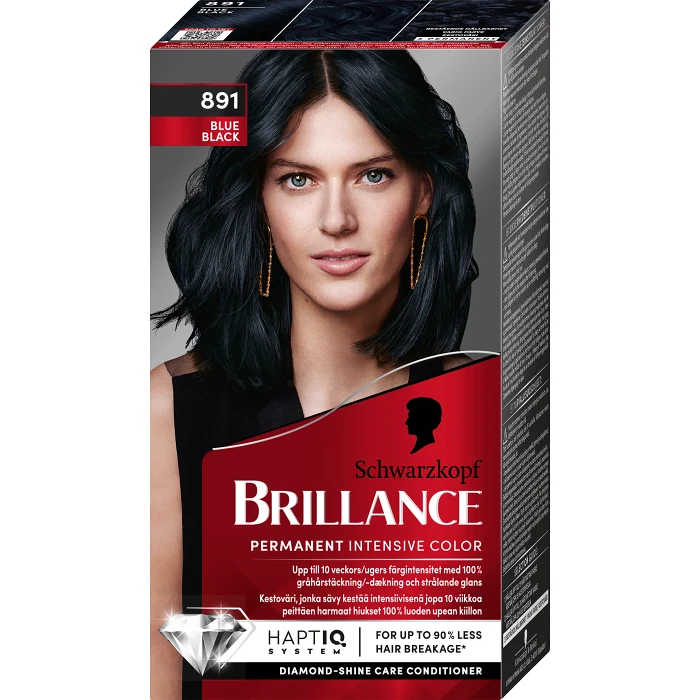 891 Blåsvart Hårfärg 1-p Brilliance Schwarzkopf
