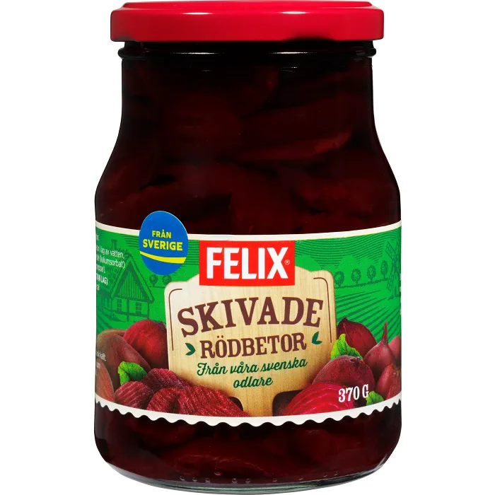 Rödbetor Skivade 370g Felix