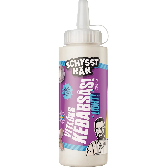Kebabsås Vitlök Light 250ml Schysst Käk