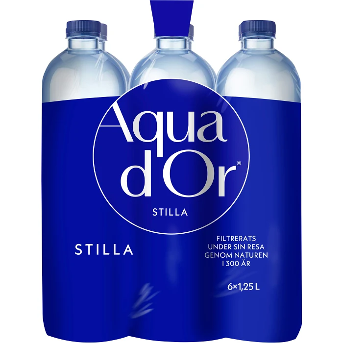 Naturligt mineralvatten Stilla 6-p 125cl Aqua d'or