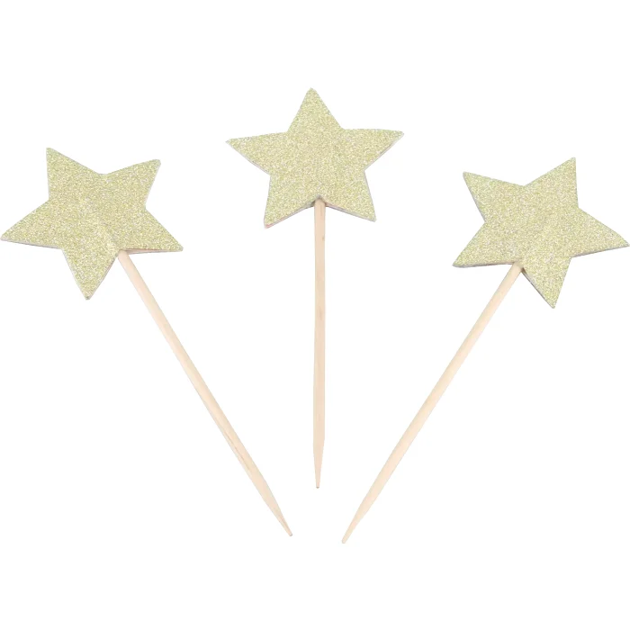Partypicks Stjärna Guld 20-p Festive